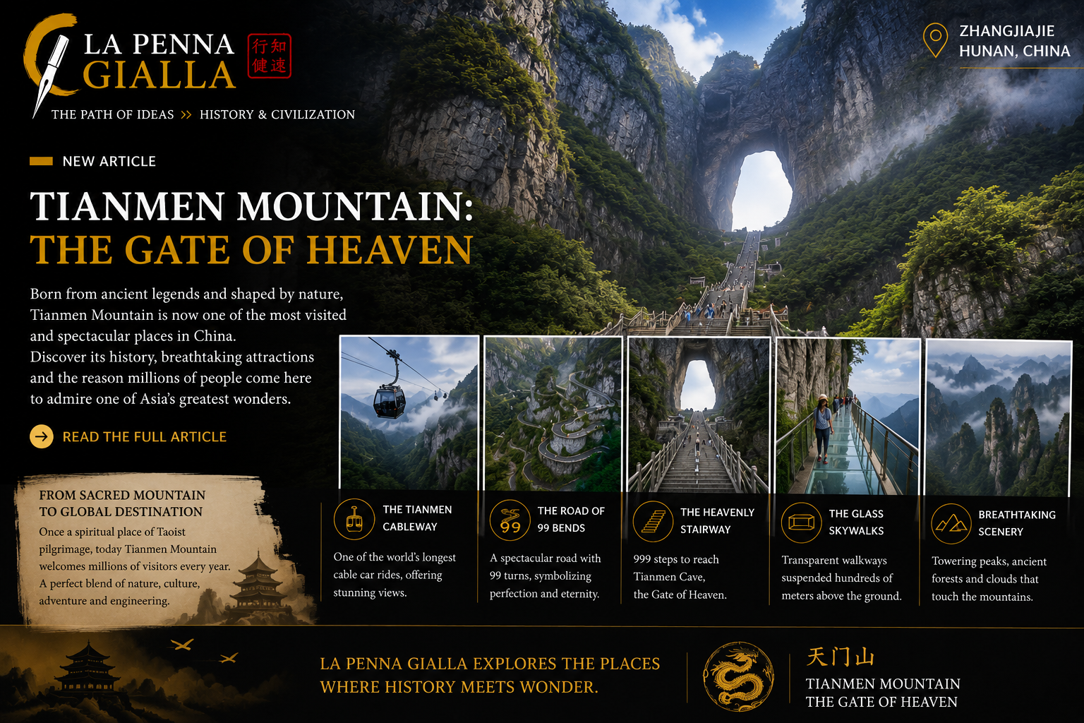 Tianmen Mountain: The Mountain That Touches the Sky